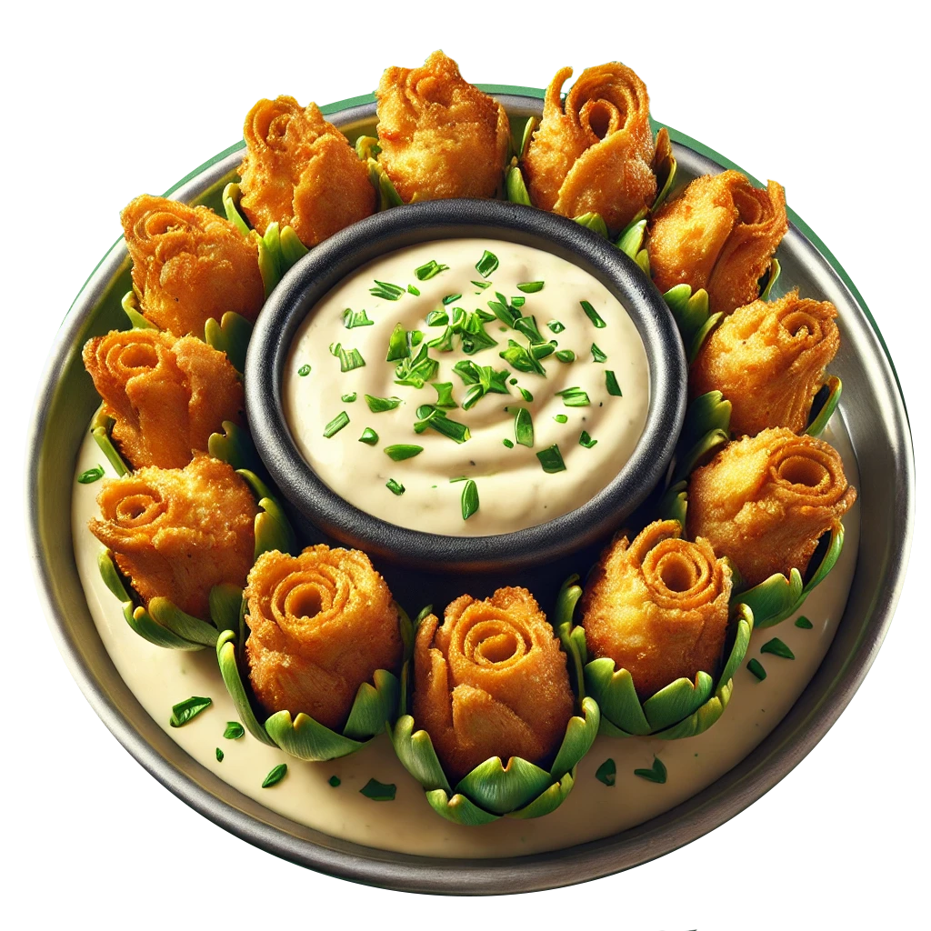 2. | DAY 0 - WELCOME DINNER FRIED ARTICHOKE ARTS WITH BUTTERMILK ALFREDO RANCH SAUCE